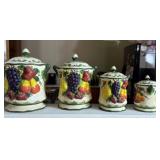 Set of 4 Fruit Canisters