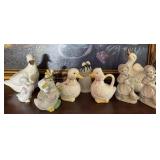 Lot of Geese themed figurines and kitchenware