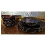 Set of 12 Avon Ruby Red