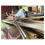 Trim and contents on table