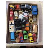 flat of toy cars including hotwheels and others