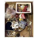flat of costume jewelry