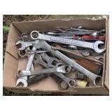 flat of wrenches and misc