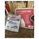 copper tubing and sheetrock tape