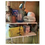 contents of 2 shelves