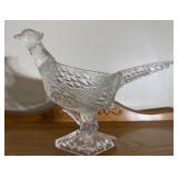 Crystal pheasant figurine