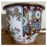 Oriental style bowl planter