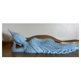 Reclining Buddha ceramic figure