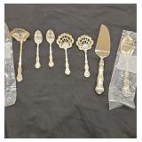 Small sterling Silver Serving Pieces and spoons