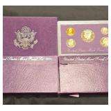 Three 1991 US Mint Proof Sets