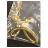 Always beside you Diamond and Topaz cross by