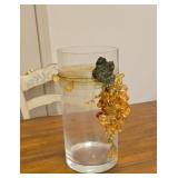 Glass vase approx 12 inches tall