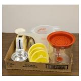 Measuring cups, weight, funnels and more