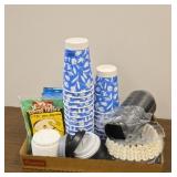 Coffee cups filters and coffee pot cleaner