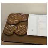 Decorative platter and deviled egg tray