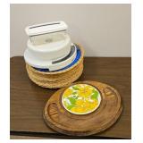 Plate holders, scale and tray