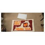 Virginia tech rug and white rug
