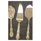 3 Sterling Silver serving pieces. 2 have Sterling