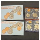 Two sets of 1994 Uncirculated Coin sets