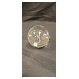 Golf glass ball paperweight