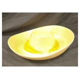 Cowboy hat Metlox chip and dip tray