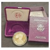 1990 one ounce proof silver buillion coin