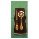 Magnifying glass and letter opener set