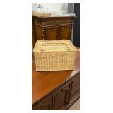 Vintage picnic basket