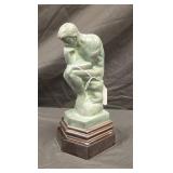 The thinker statue approx 9 inches tall
