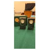 Pair of Greenbrier marble clocks