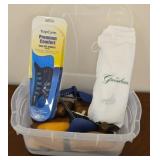Insoles, house shoes and shoes stretchers