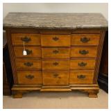 Faux marble top dresser Approx 36 inches tall X
