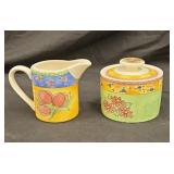 Cream & sugar set Watercolors by Sango
