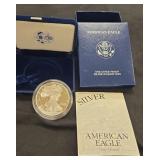 2001 silver one ounce proof silver buillion coin