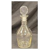 Nice clear decanter approx 10 inches tall