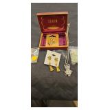 Jewelry in a vintage elgin box