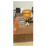 Lawyer sign fish bowl golf book ends waste basket