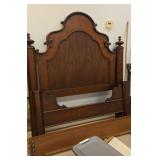 Beautiful cherry bed approx queen sized