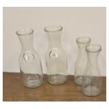Milk glass containers