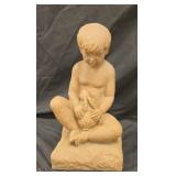Austin outdoor sculpture Statue of a boy holding