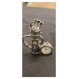 Small golf bag clock