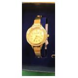 Sarah Coventry watch NIB with a gold colored band