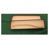 Very pretty goldtone and faux diamond bracelet