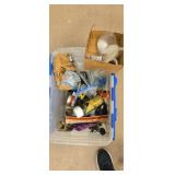 Box of hardware and working tools