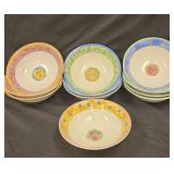 Watercolors by Sango Strawberry Field bowls
