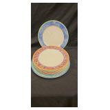 Watercolors by Sango Strawberry Field 6 plates