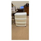 3 drawer rolling utility cart approx 26 inches
