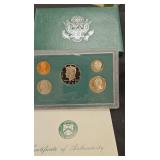 1996 United States mint proof set with COA