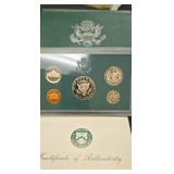 1996 United States mint proof set with COA