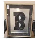 Pat Sajak and Vanna white signed B print